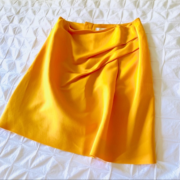 Chloé $980 GOOD GIRL RETRO A LINE SKIRT 38 YELLOW